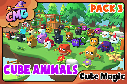 Cute Magic – Cube Animals Pack 3