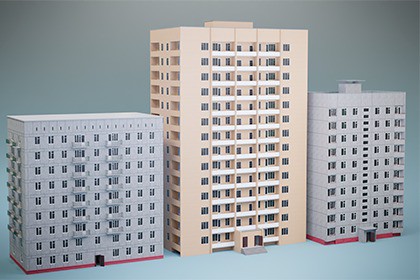 Ruined Eastern European Buildings Pack