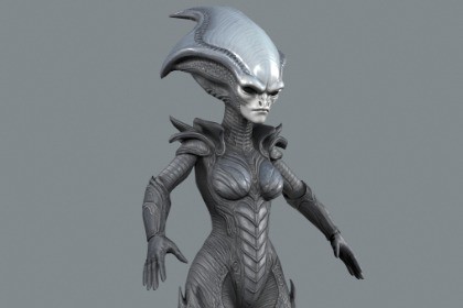 Alien Commander – Sci-Fi Enemy (Rigged Game Ready Character)