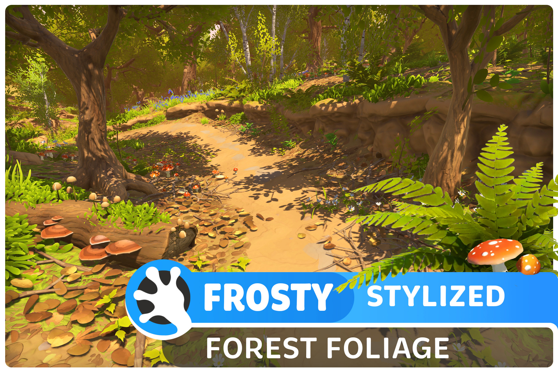 Unity Forest Example STYLIZED Forest Foliage - 3DAssets by FrostyFroggs | 3D Environments ...