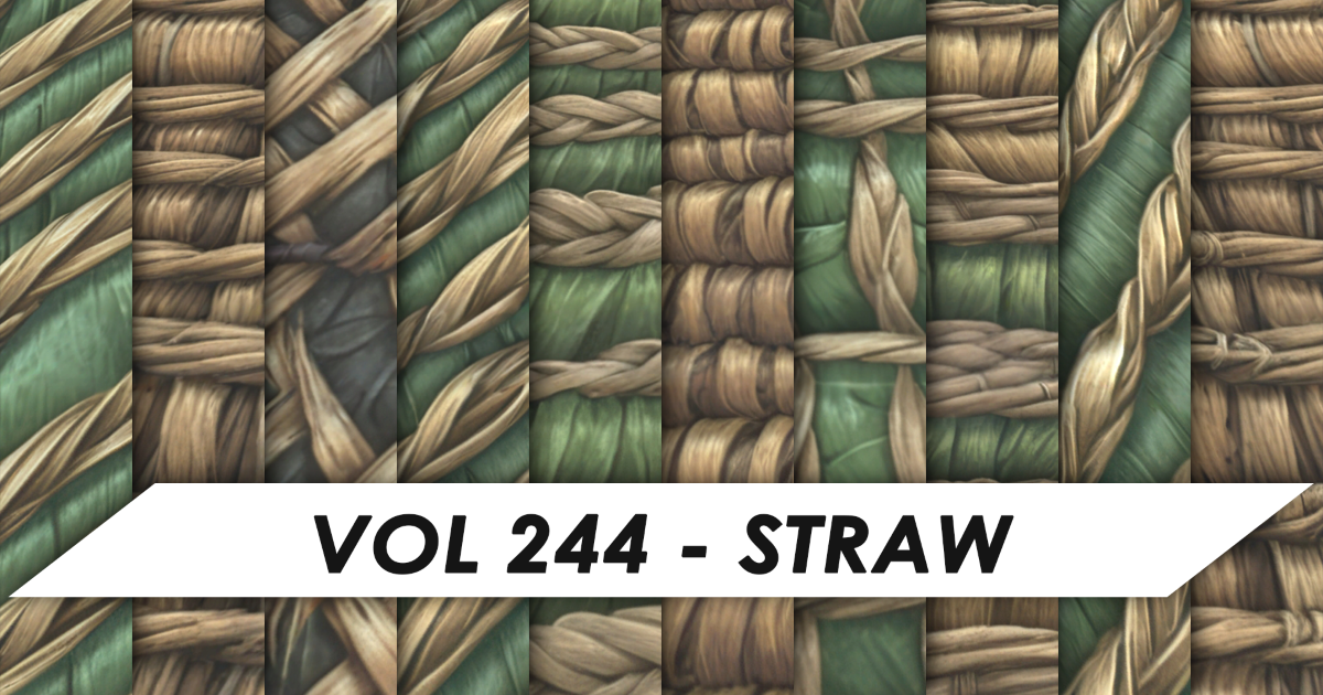 Stylized Textures - Vol 244 - Straw | 2D 텍스처 및 소재 | Unity Asset Store
