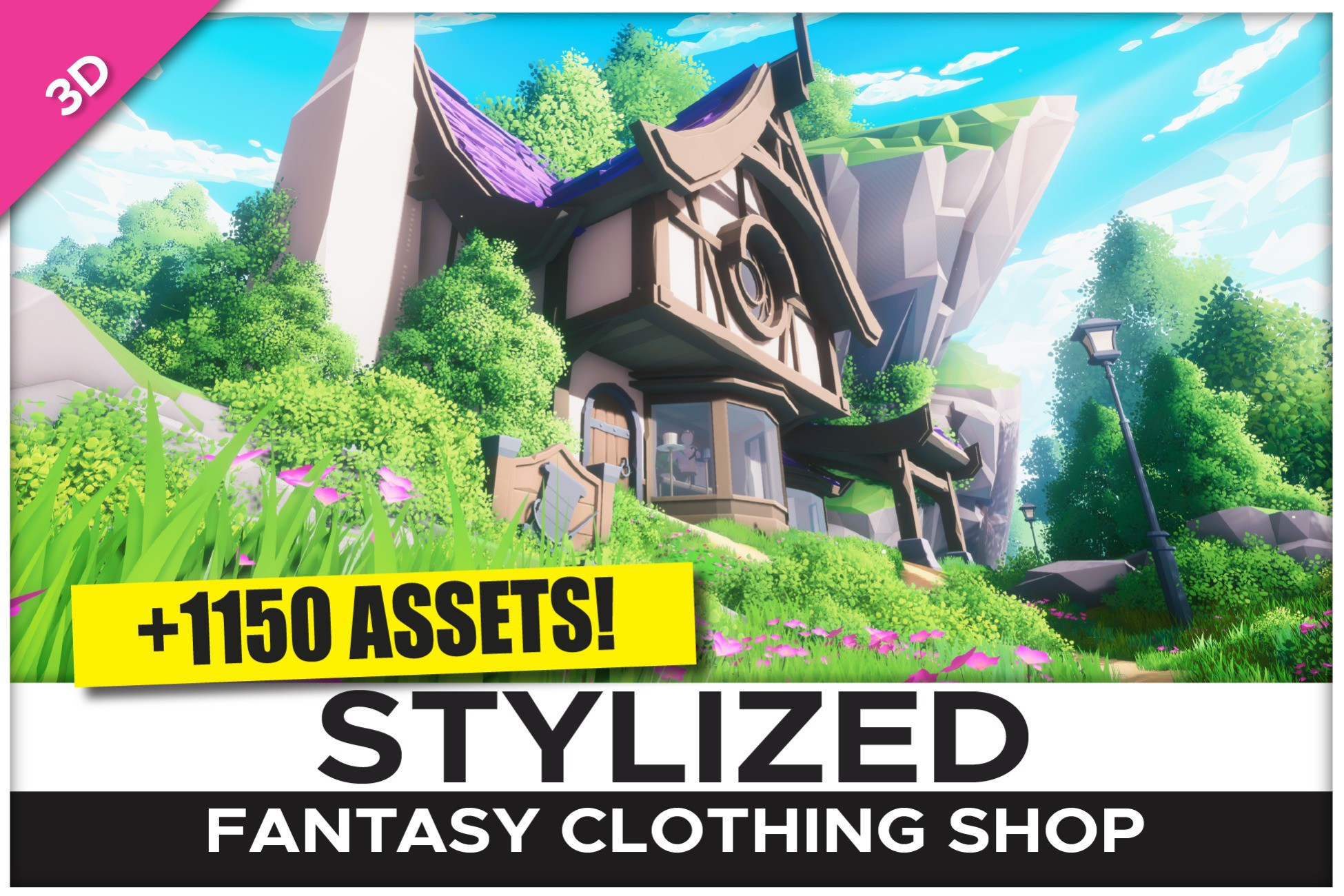 STYLIZED Fantasy Clothing Shop - Low Poly 3D Art | 3D Fantasy | Unity ...