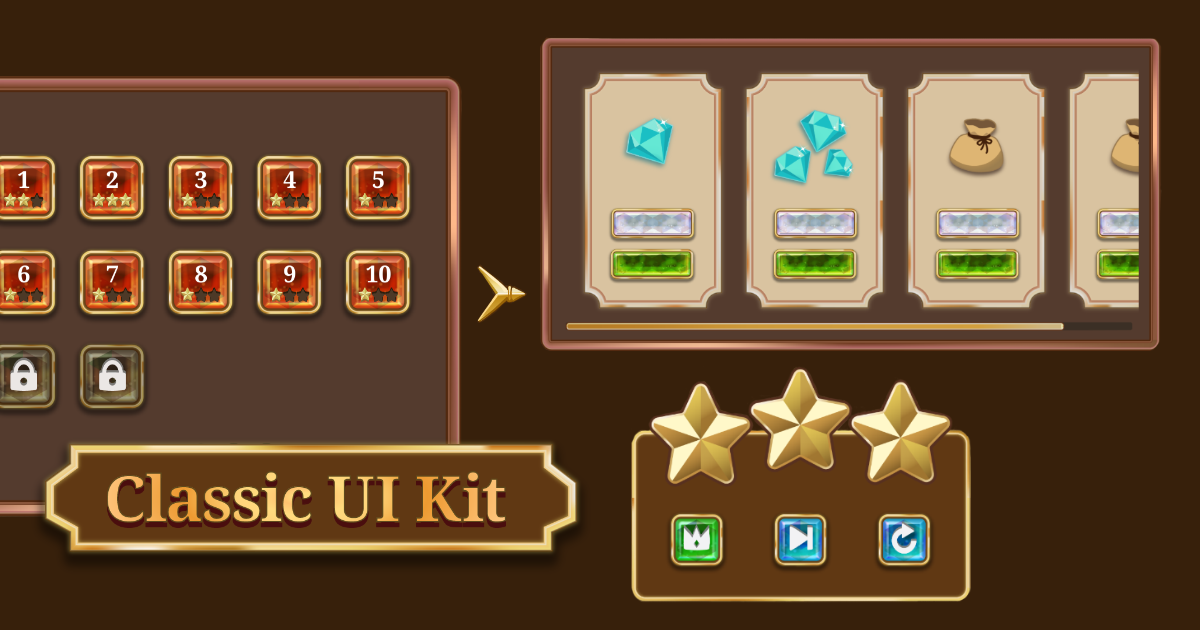 Classic UI Kit | 2D GUI | Unity Asset Store