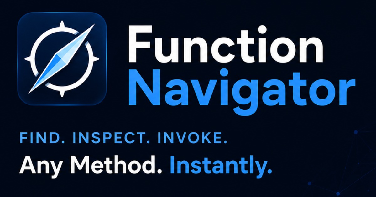 Function Navigator - Find & Invoke Methods | Utilities Tools | Unity ...