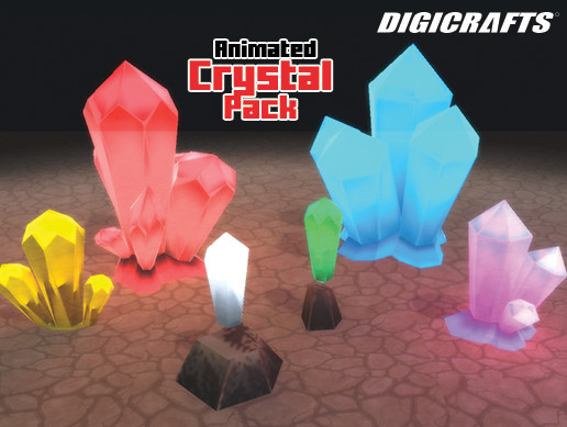 Low Polygon Animated Crystal Pack 1 | 3D 소품 | Unity Asset Store