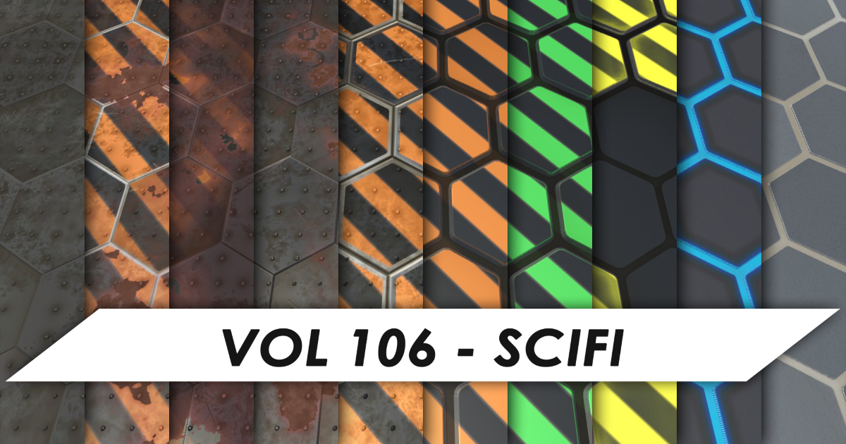 Stylized Textures - Vol 106 - SciFi | 2D Textures & Materials | Unity ...
