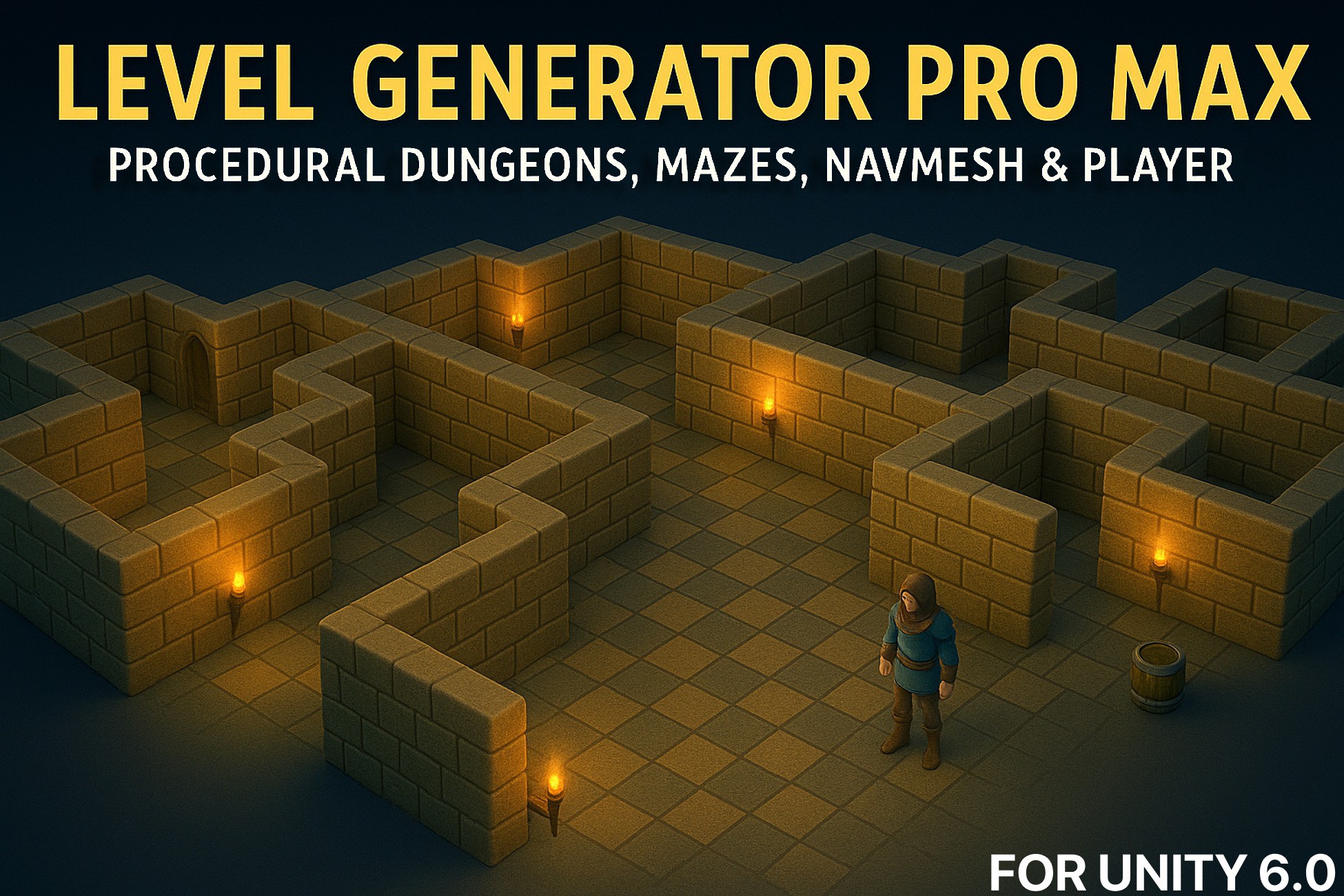 Level Generator Pro Max - Procedural Dungeons, Mazes, NavMesh For Unity ...