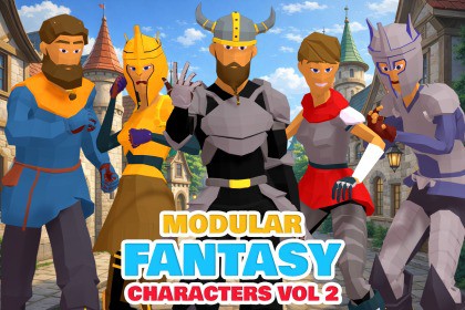 Stylized Fantasy Knight Characters Vol 2