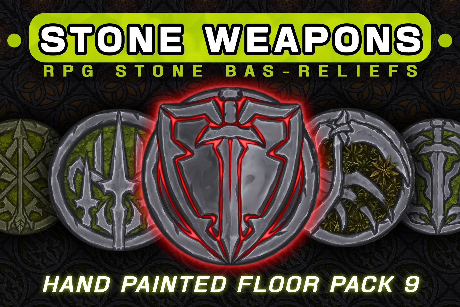 Hand Painted Floor Pack 9 | 2D Textures & Materials | Unity Asset Store