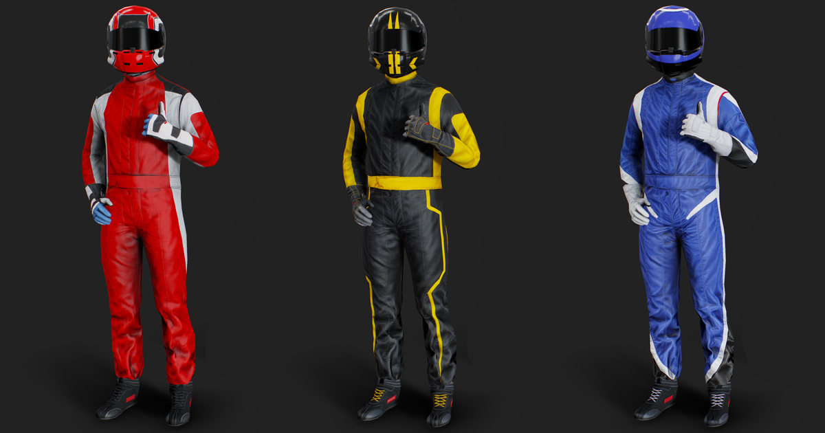 Race Pro Driver | 3D Characters | Unity Asset Store