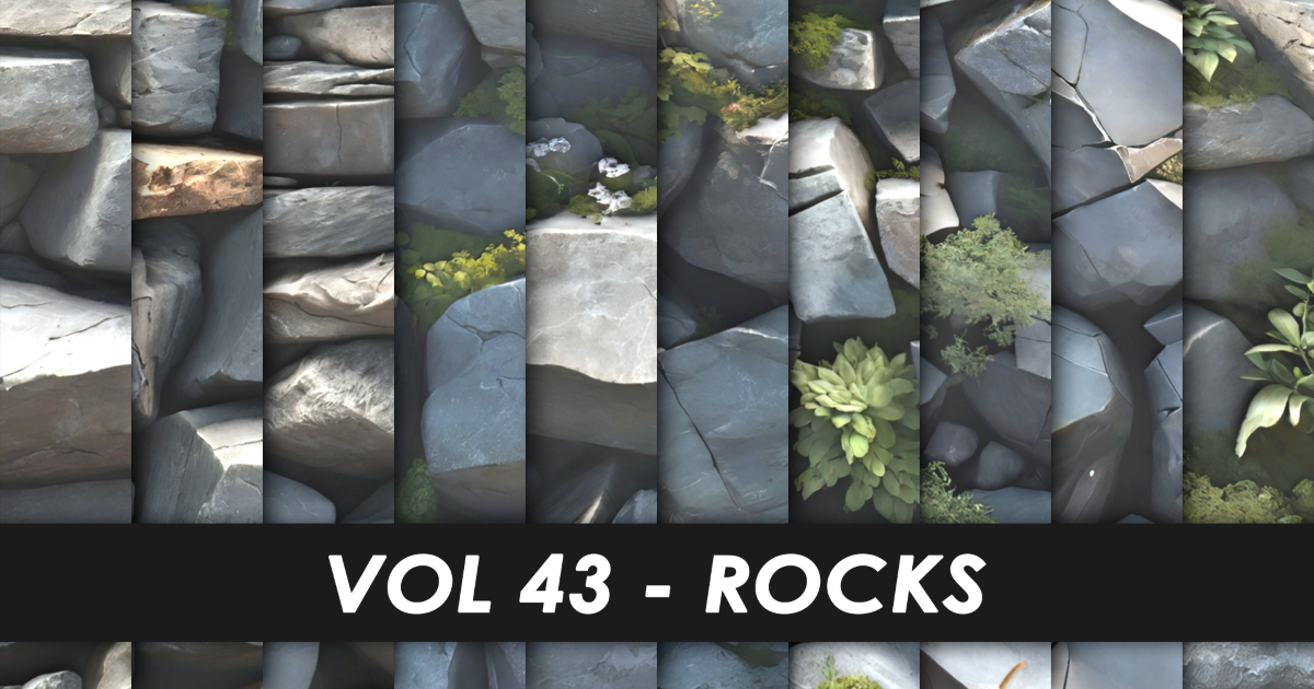 Realistic Textures - Vol 43 - Rocks | 2D Textures & Materials | Unity ...
