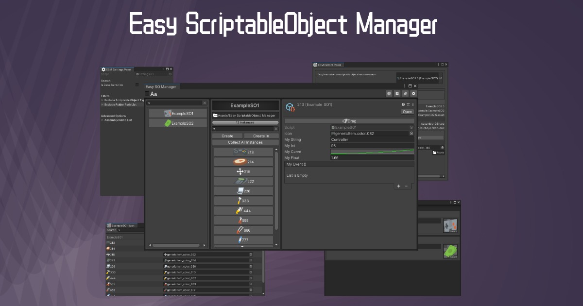 Easy ScriptableObject Manager | Utilities Tools | Unity Asset Store