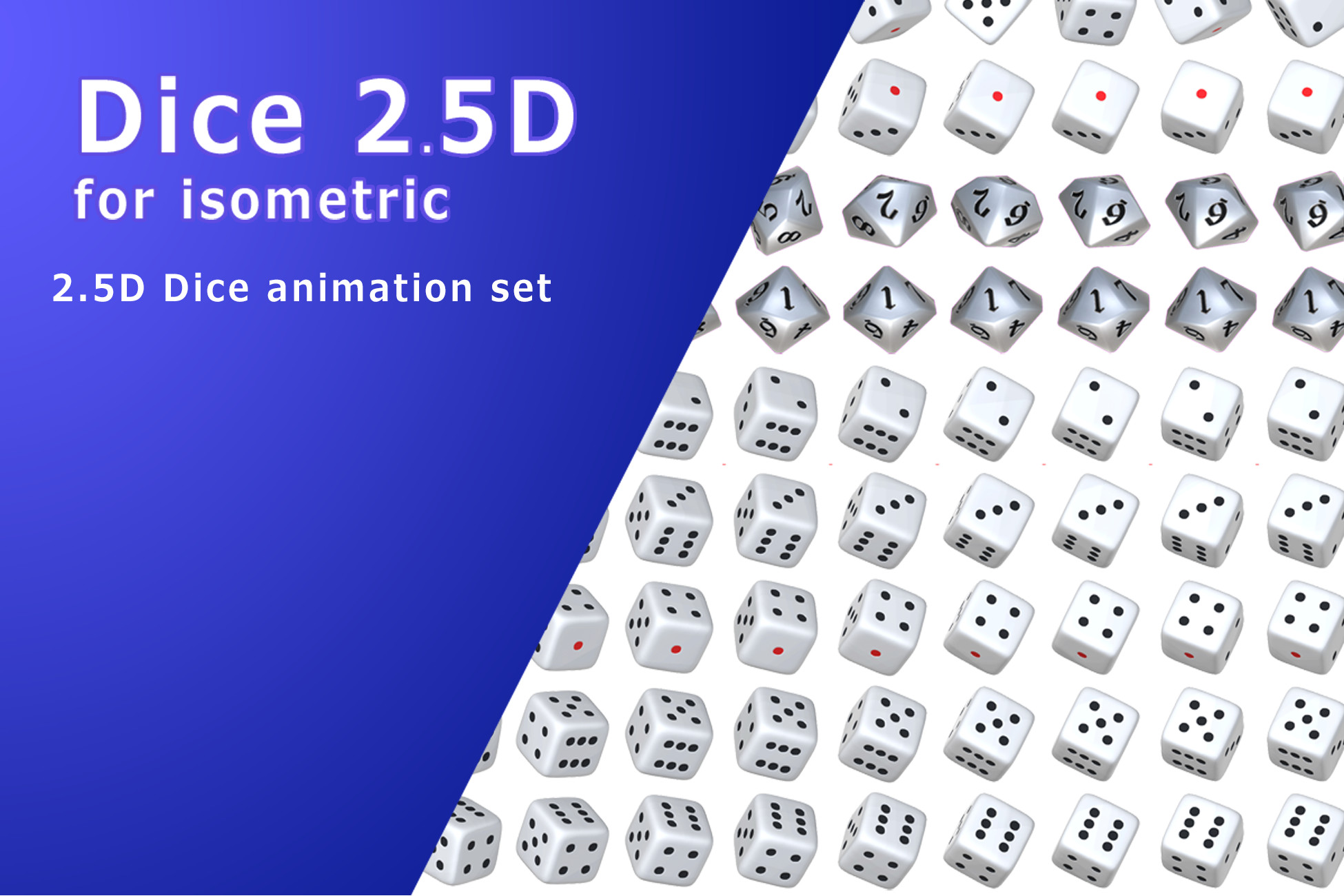 Dice 2 5D 2D Unity Asset Store