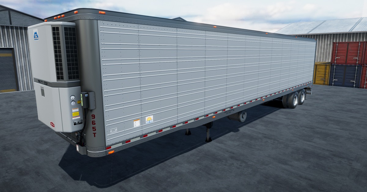 Refrigerated van trailer | 3D Vehicles | Unity Asset Store