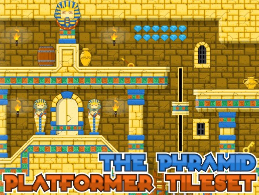 The Pyramid - Platformer Tileset | 2D Environments | Unity Asset Store