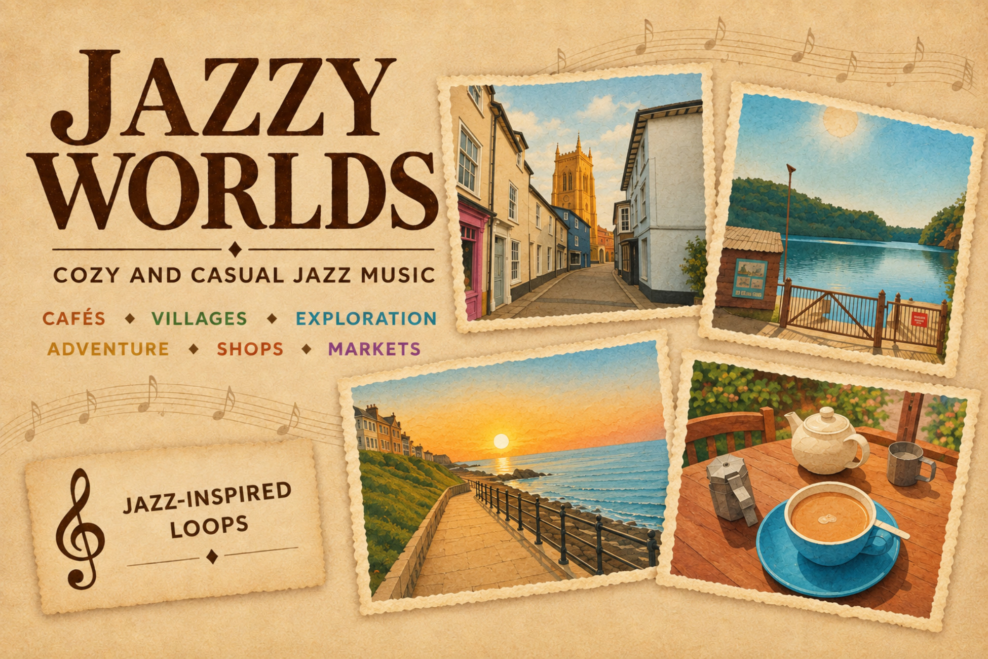 Jazzy Worlds - Cozy & Casual Jazz Music