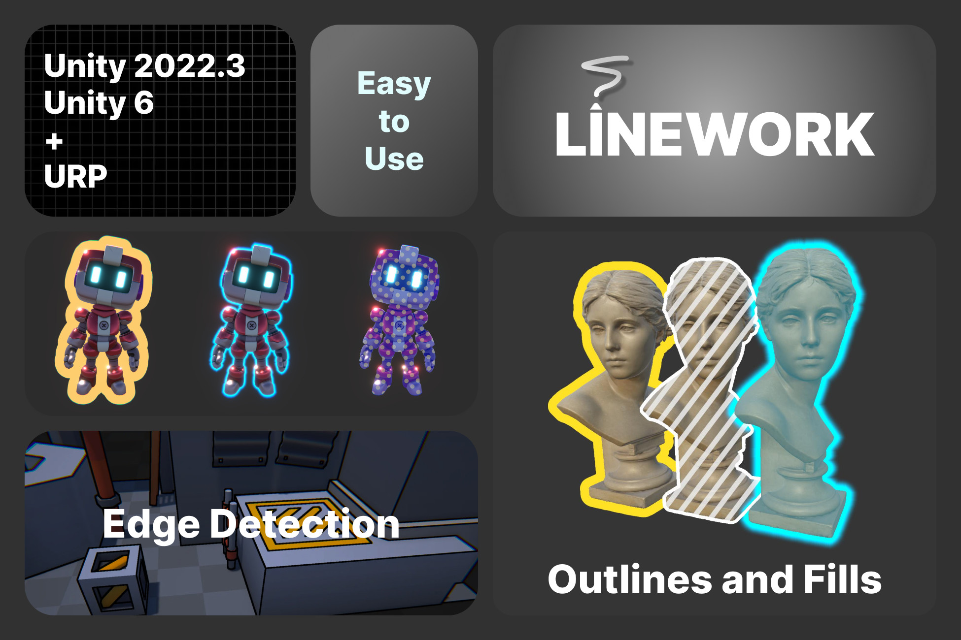 Linework: Easy Outlines, Edges and Fills | VFX Shaders | Unity Asset Store
