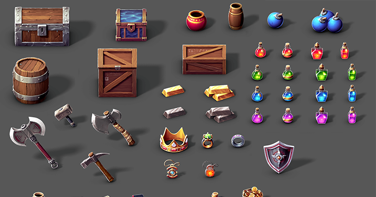 Unity 2d Asset Sample 2D High Rez Hand Painted Asset Pack 1 | 2D Environments | Unity Asset Store
