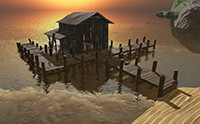 Beach Shack with Props