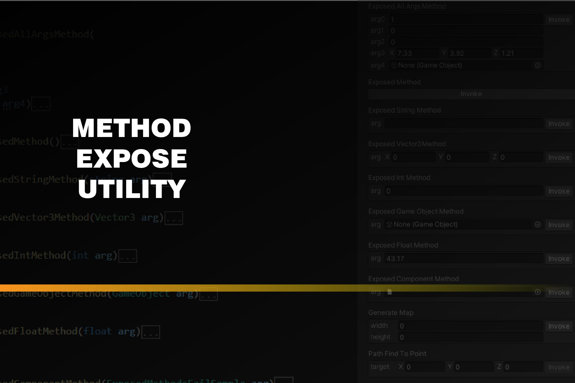 Method Expose Utility | Utilities Tools | Unity Asset Store