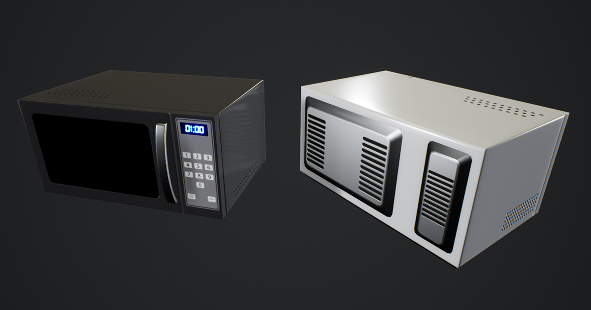 Furniture And Appliances - Microwave | 3D Electronics | Unity Asset Store