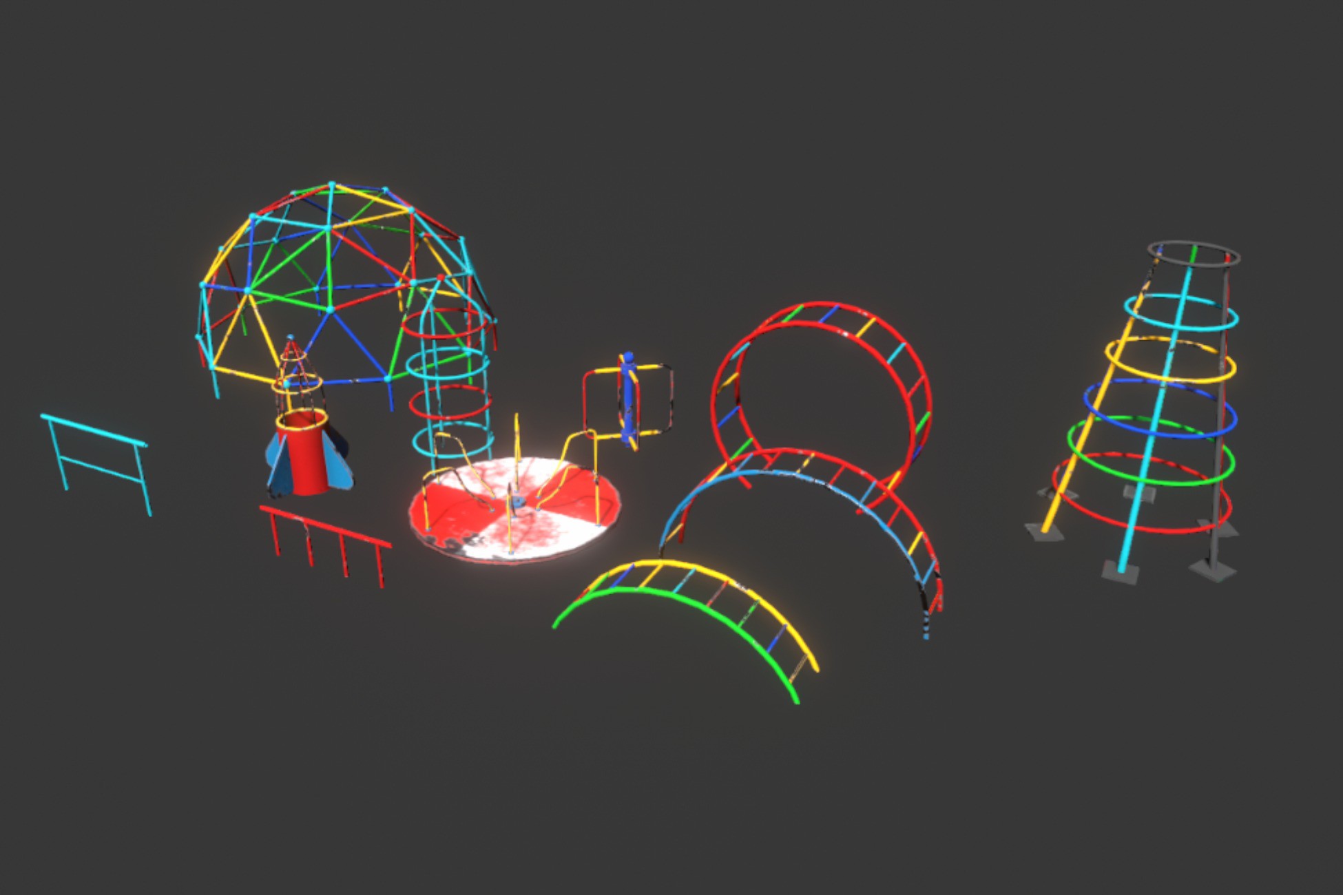 Unity Playground Playground Pack 3 | 3D Props | Unity Asset Store