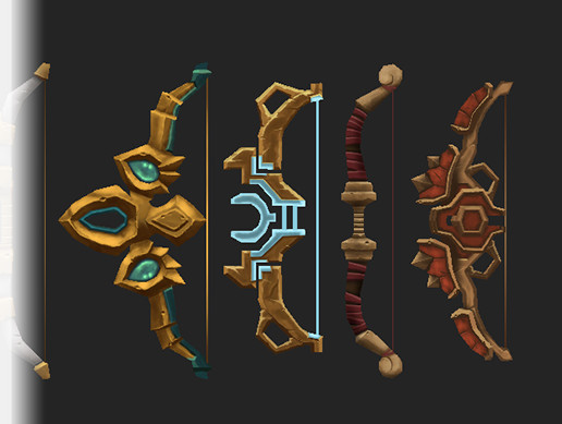 Golden Bow Pack 01 | 3D 무기 | Unity Asset Store