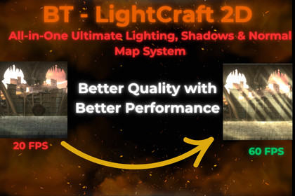 BT-LightCraft 2D：オールインワン究極の光、影、ノーマルマップシステム