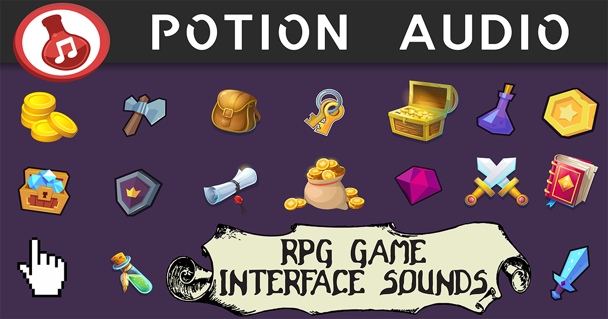 RPG/Fantasy Game Interface Sounds Audio Sound FX Unity Asset Store