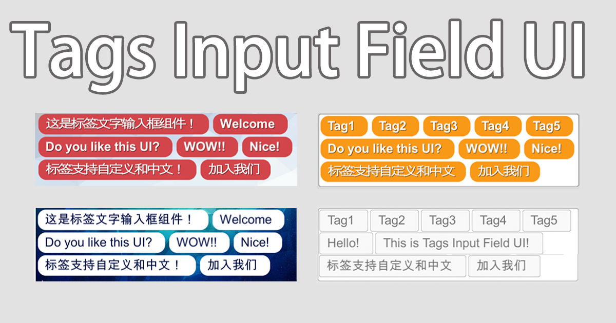 Tags Input Field UI By maything
