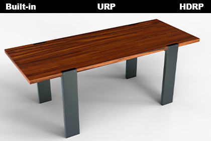 Modern Wooden Dining Table with Metal Legs 3D Model