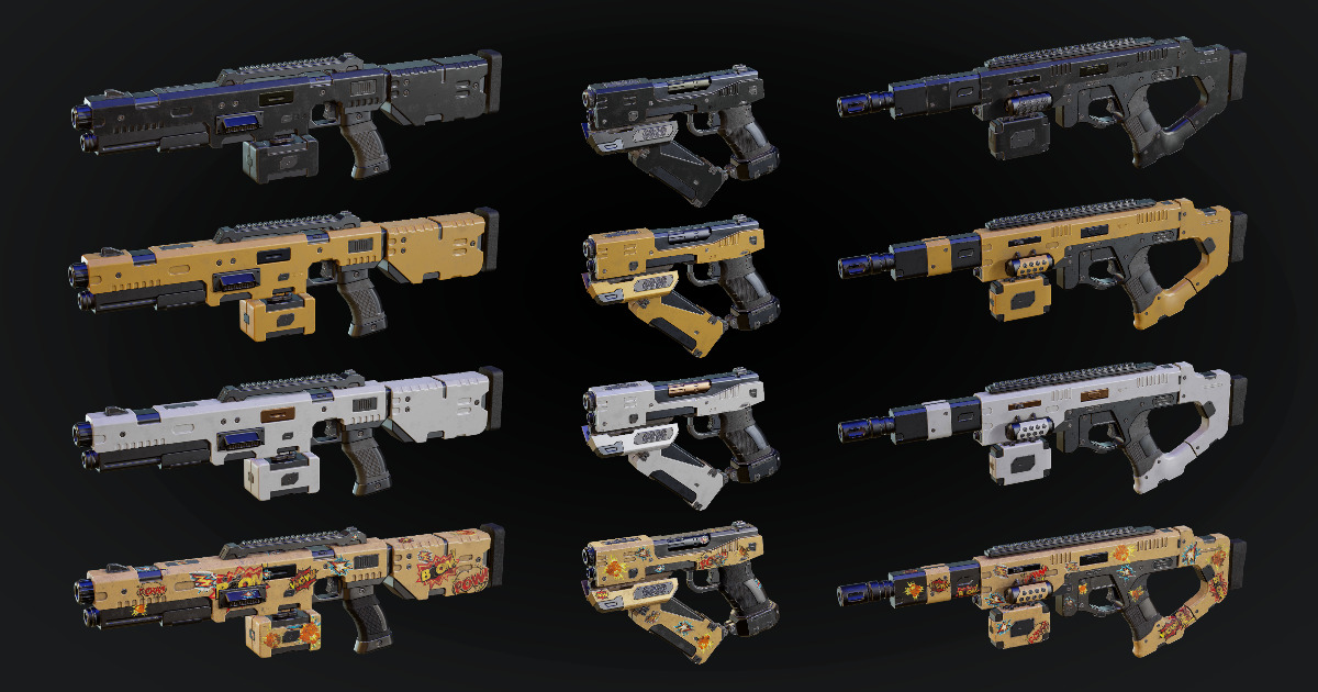 Weapon IMPACT - Animated Gun Bundle | 3D Guns | Unity Asset Store