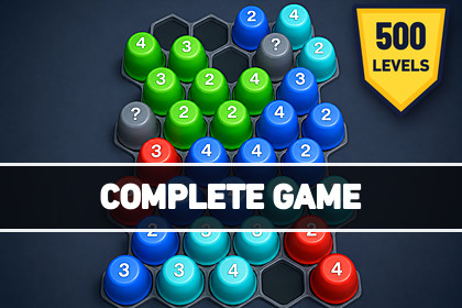 Cup Stack Jam | Sorting Puzzle Game Template + Level Editors + Ads