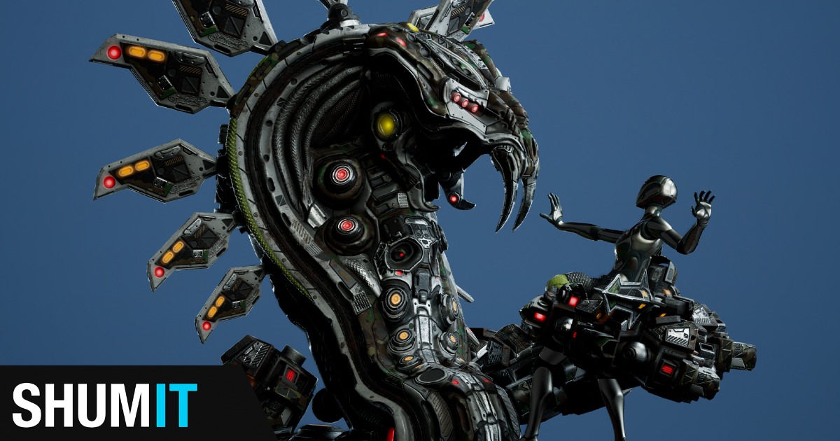 Unity Store Snake Sci-Fi Snake | 3D Characters | Unity Asset Store