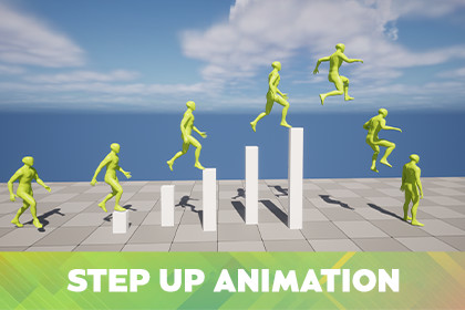 Parkour Step Up Animation