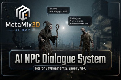 AI NPC Dialogue System for Horror Environment & Spooky VFX