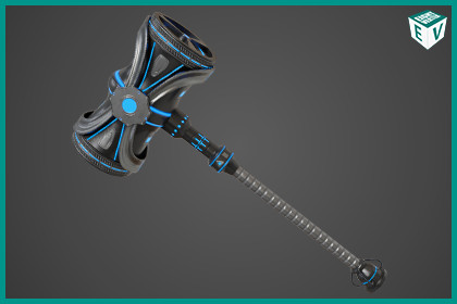 Sci Fi Battle Hammer 08 URP HDRP Textures