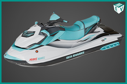 Jet Ski 02 White HDRP URP Textures