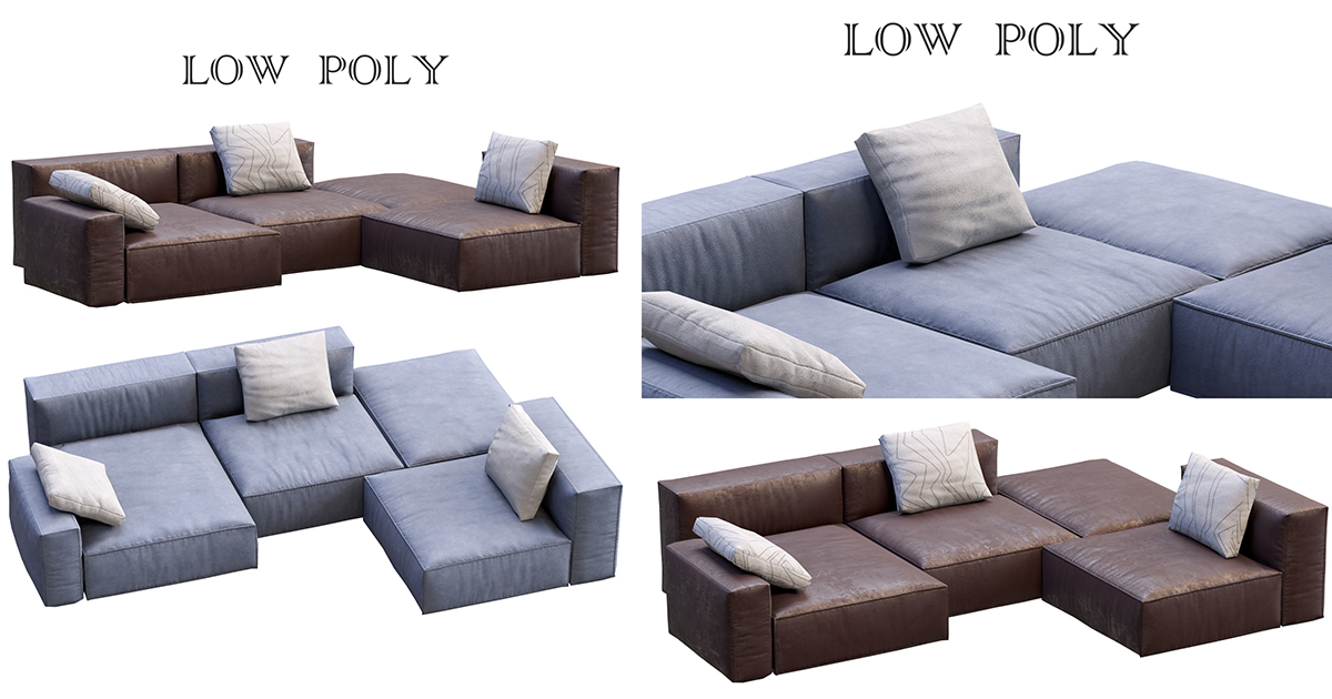 Unity Rendering Sofa Sofa-06 | 3D Furniture | Unity Asset Store