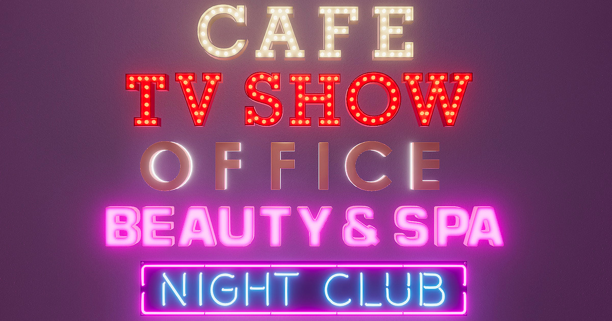 LightUp and Neon Letters | 3D Interior | Unity Asset Store