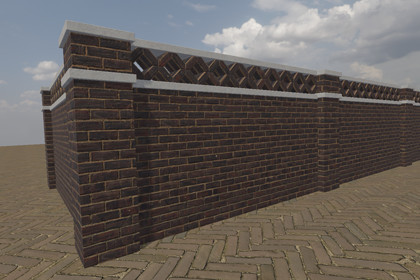 Modular Brick Garden Wall