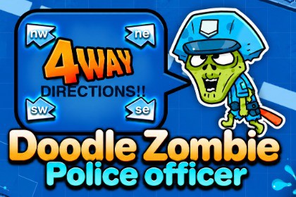Doodle Police Zombie - Customizable Spine 2D