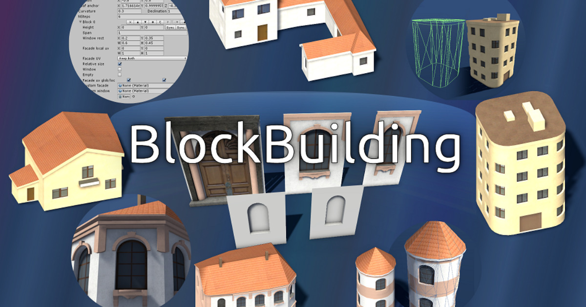 BlockBuilding - Procedural Building Editor | Modeling | Unity Asset Store