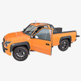 Pickup Truck01 Orange URP HDRP Textures