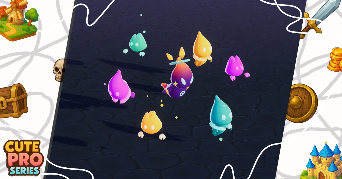 Wisp Evolution Pack Cute Pro Series | 3D Creatures | Unity Asset Store