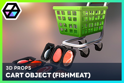 3D Props - Cart Object (FishMeat)