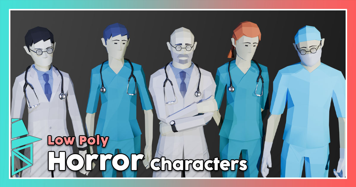 Low Poly Hospital Characters | 3D Humanoids | Unity Asset Store