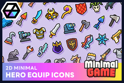 2D Minimal - Hero Equip Icons
