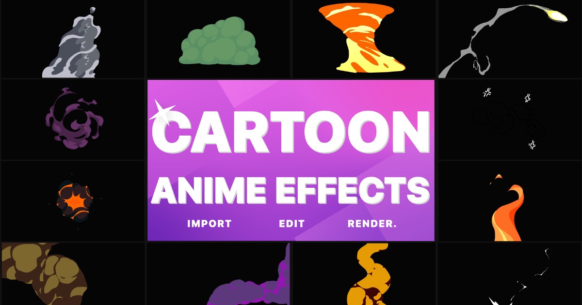 Cartoon Anime Effects Pack (01.06.22) | 2D Textures & Materials | Unity ...