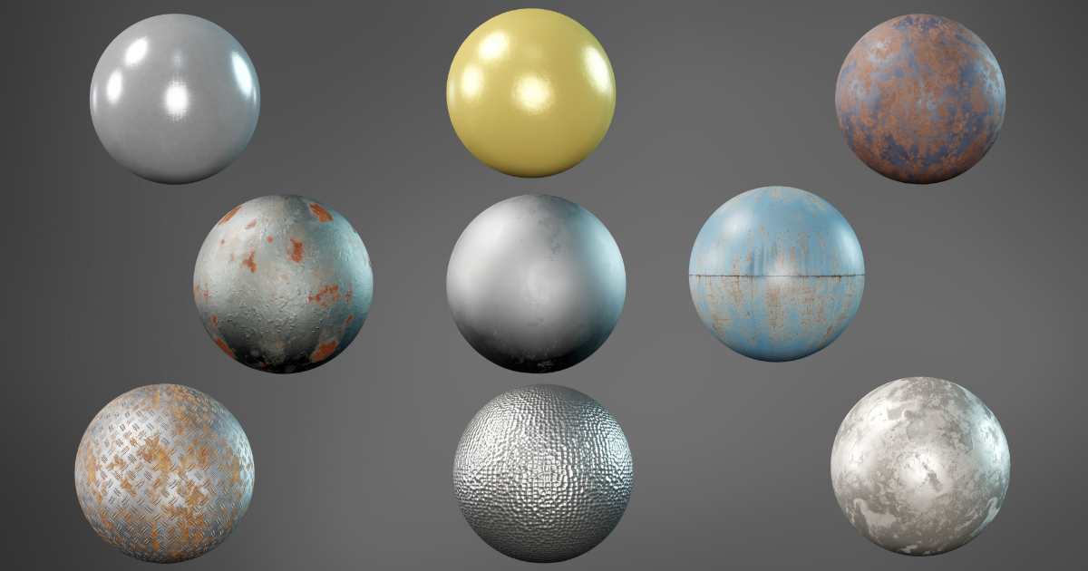 Metal Materials v03 | 2D 金属 | Unity Asset Store